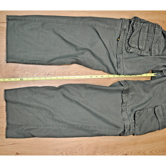 Boy Scouts of America Convertible Uniform Pants Size Youth 16 Green Unhemmed - Picture 5 of 6